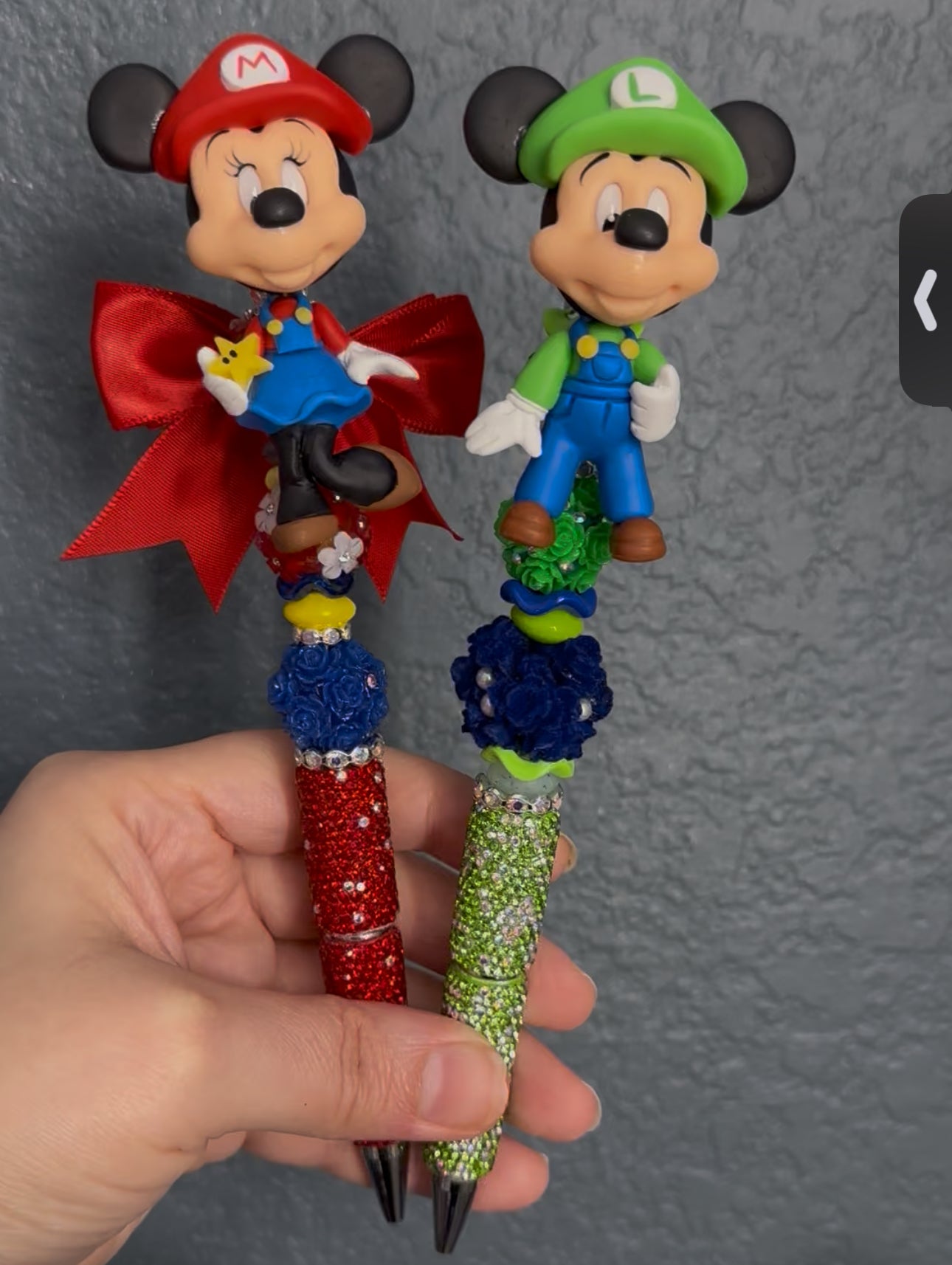 Beaded Clay Doll Pens