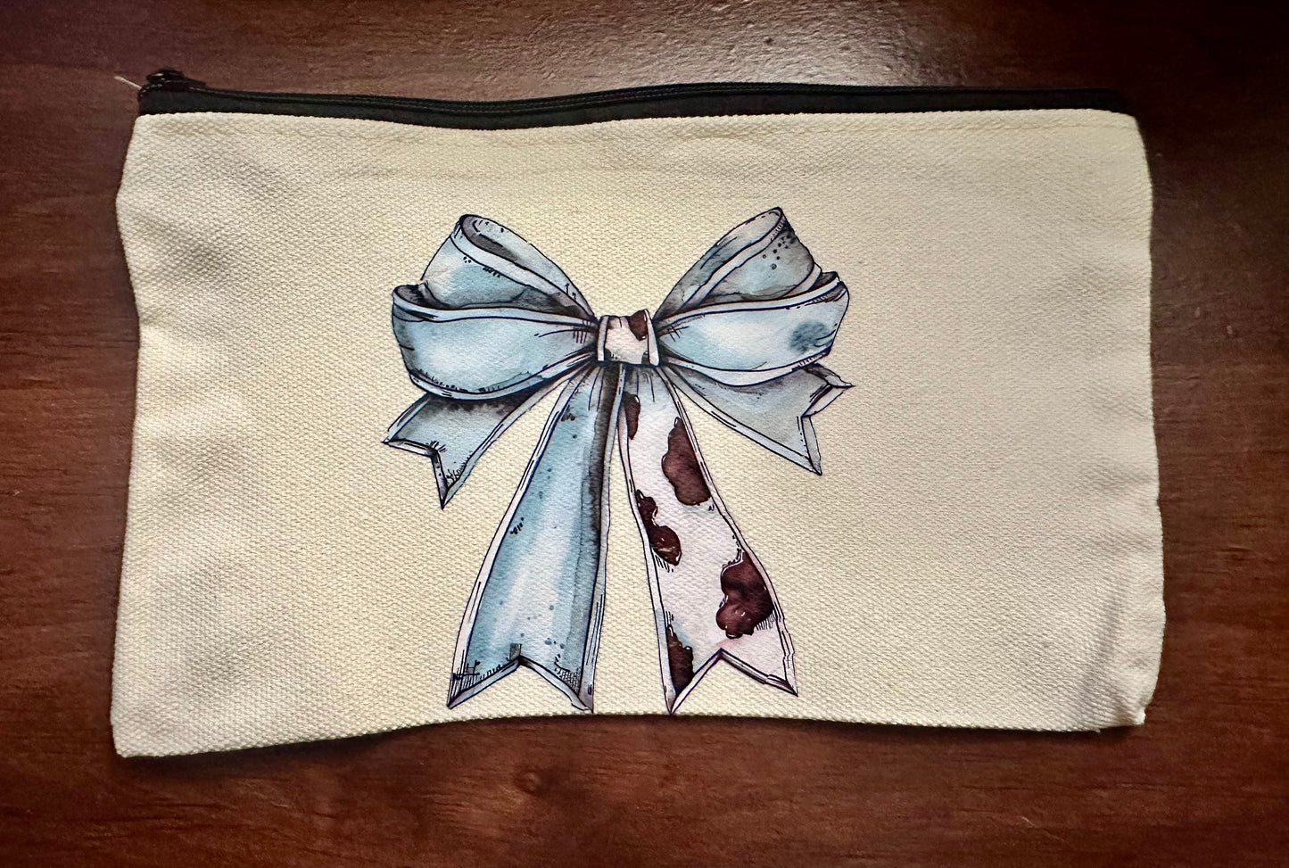Durable Decorated Canvas Pouches size 8.5x5
