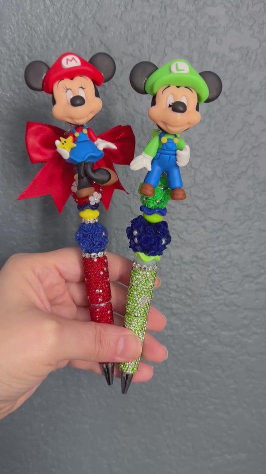 Beaded Clay Doll Pens